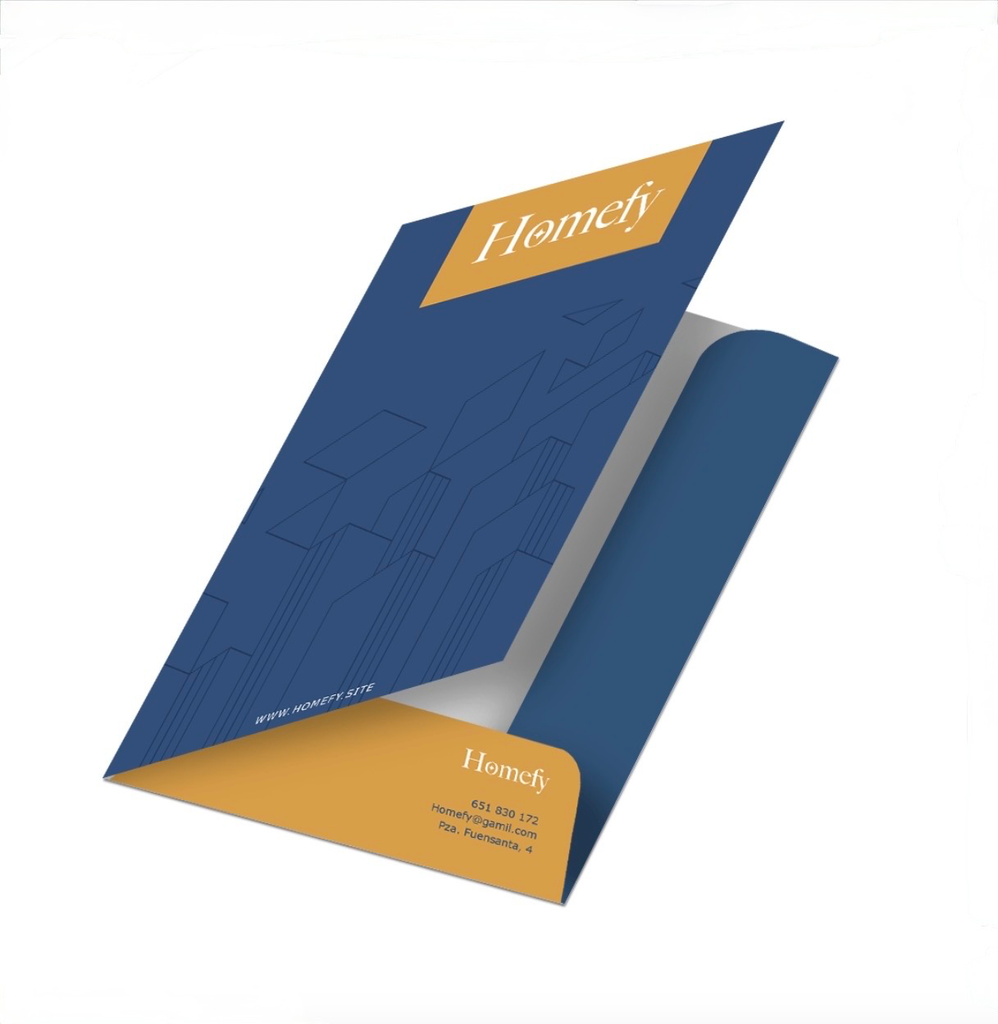 Carpetas impresas con Bolsillo (500 unidades)