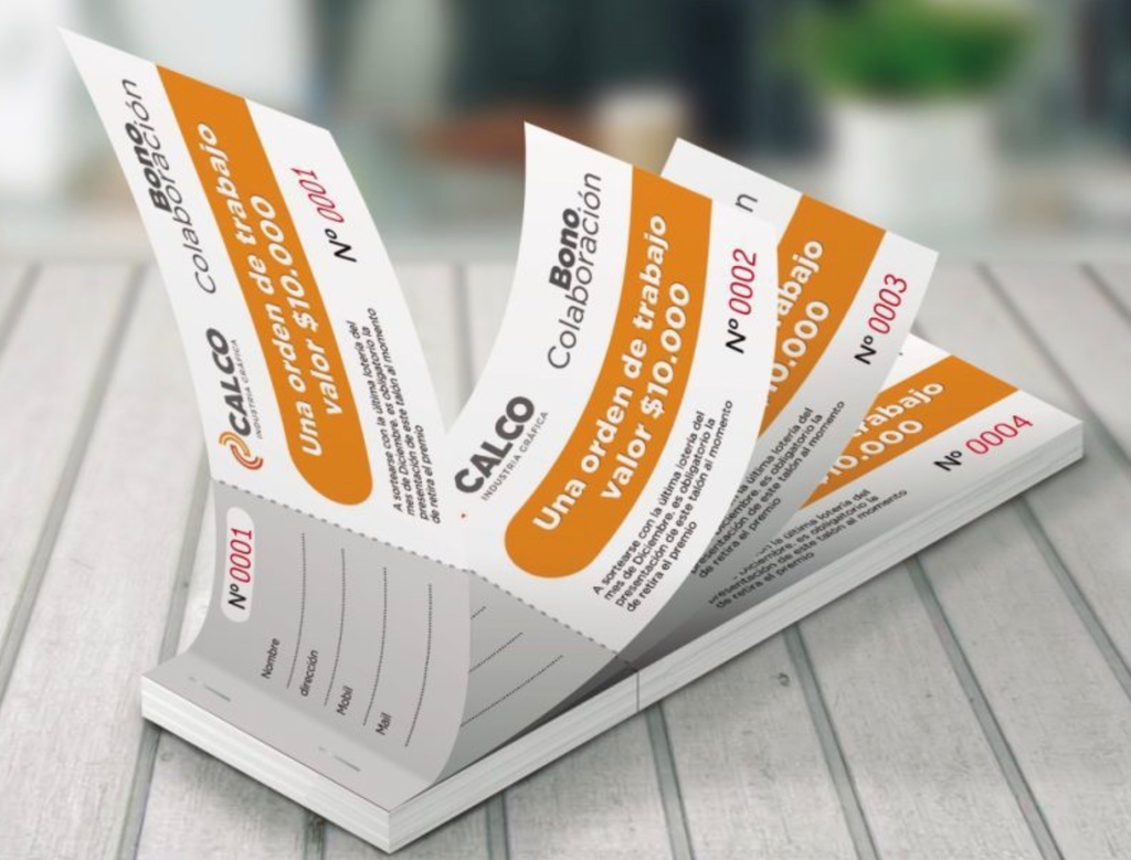 Talonarios para Rifas o para comandas 50 hojas