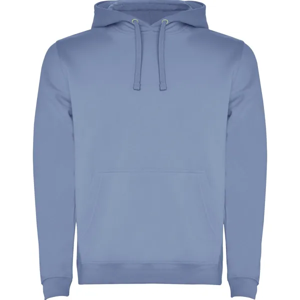 Sudadera Urban personalizada (Blanco, Aplique frente base 9cm, 1 unidad)