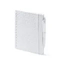 Libreta A5 DURAN Tapa rígida y doble anilla. Soporte con bolígrafo a juego. Personalizado