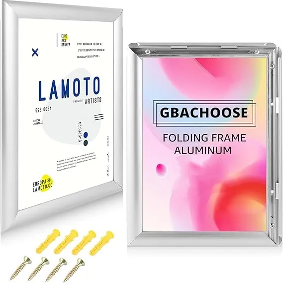 Marco de aluminio abatible